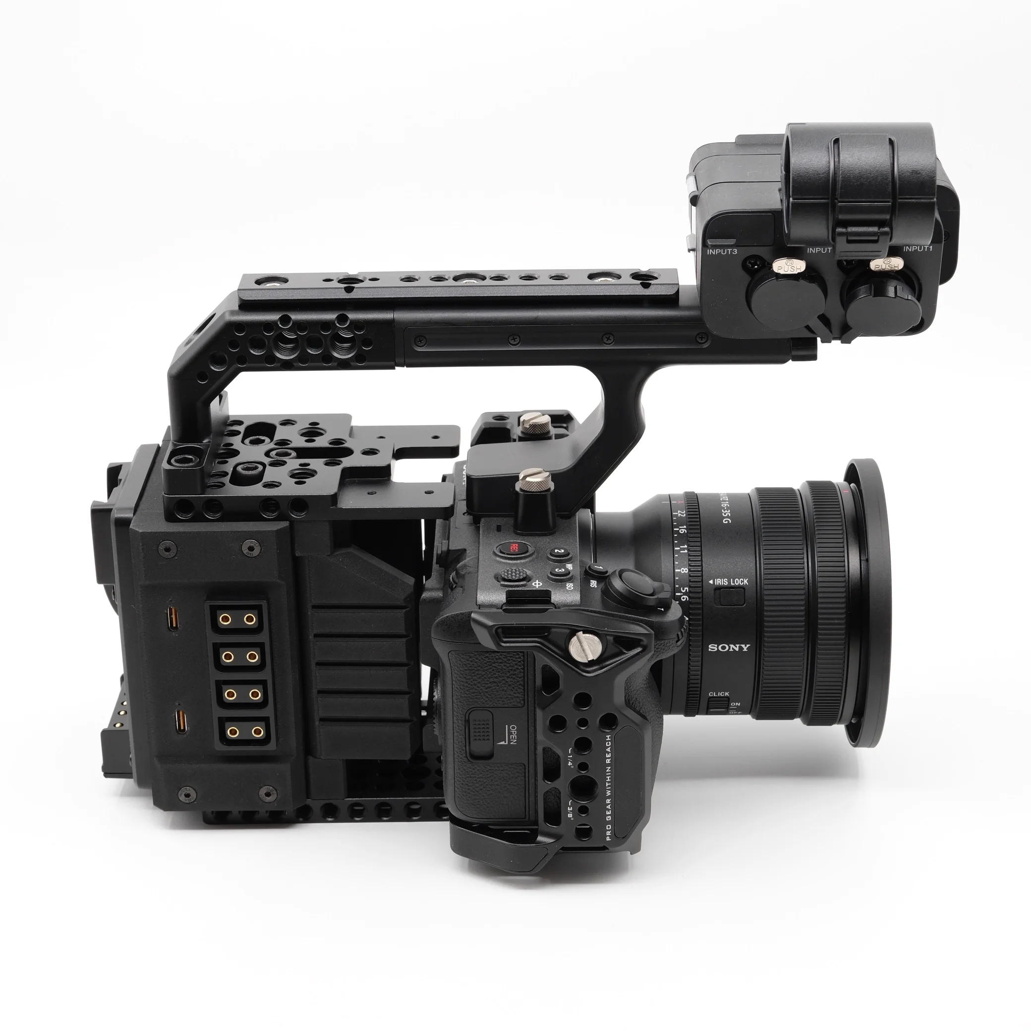 FusionRig Cineback Camera Cage Expansion Module with XLR Connector for Sony FX3 FX30 Tilta TA-T16 SmallRig 4770