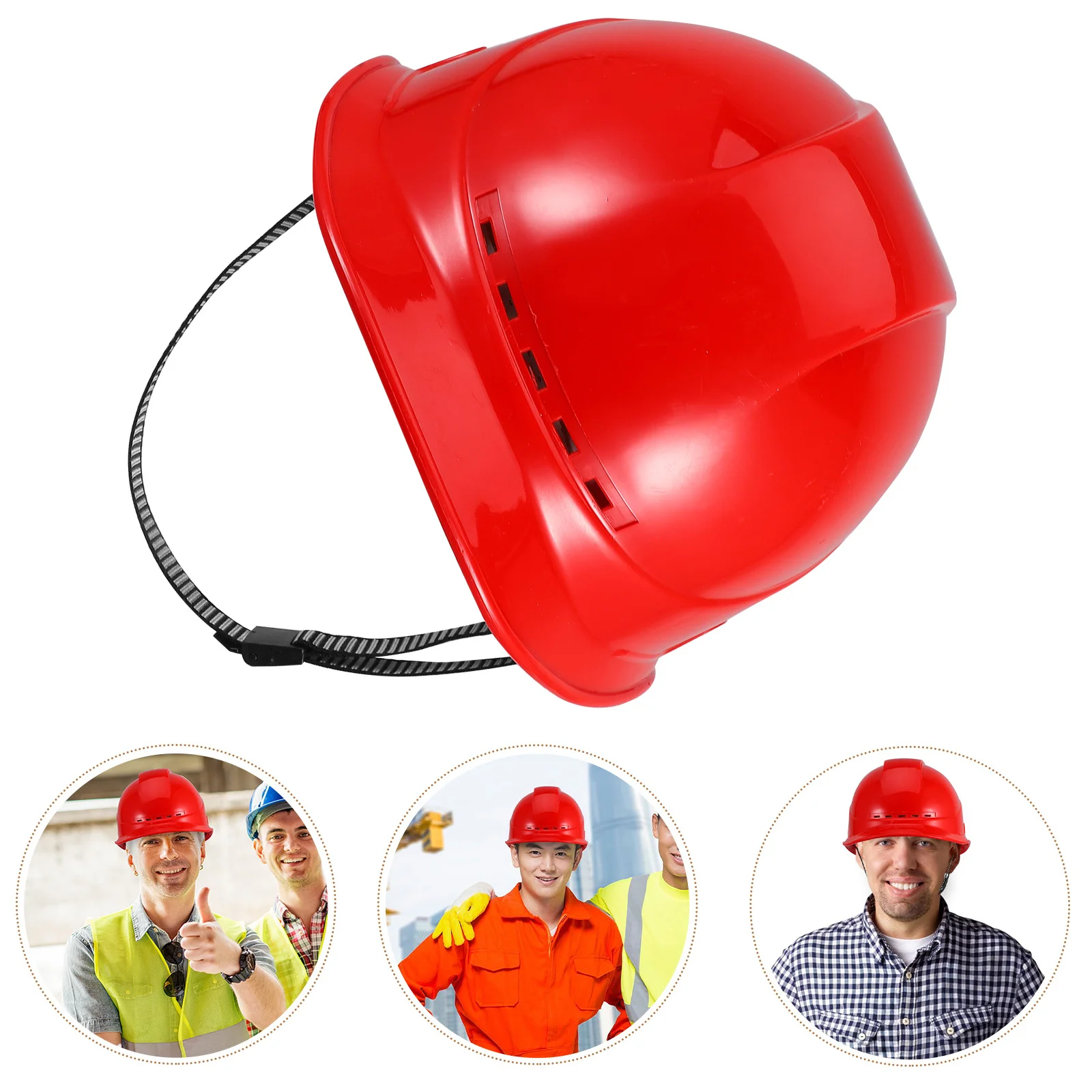 

Safety Hard Hat Vented Thickened ABS for Outdoor Construction Work Adjustable Strap Protection for Men and Women