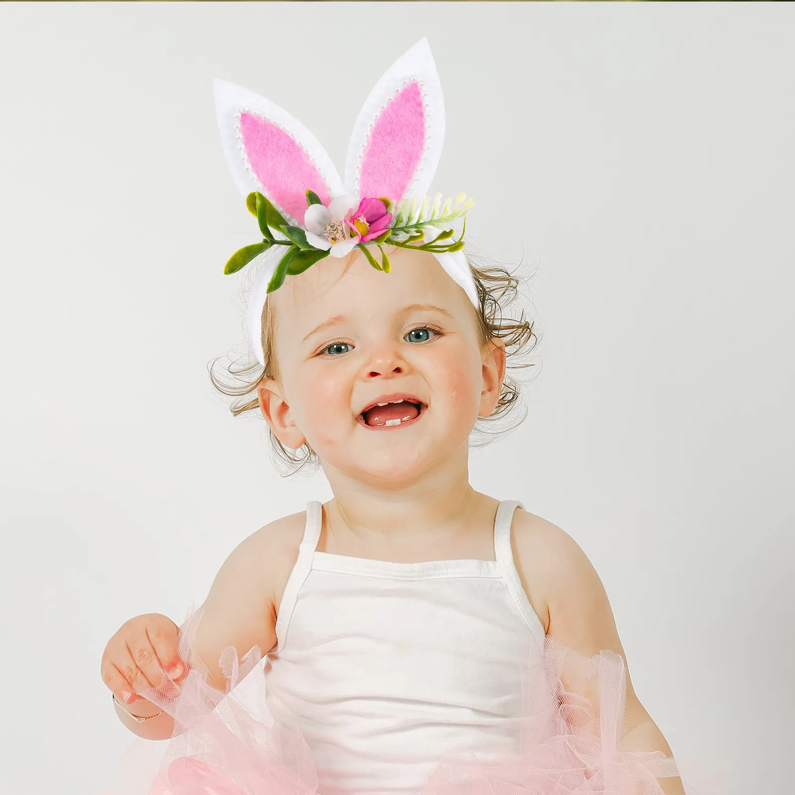 

3Pcs Easter Headband for Baby Girl Cute Rabbit Shape Hairband Stretchy Newborn Party Accessory Photo Studio Prop Gift