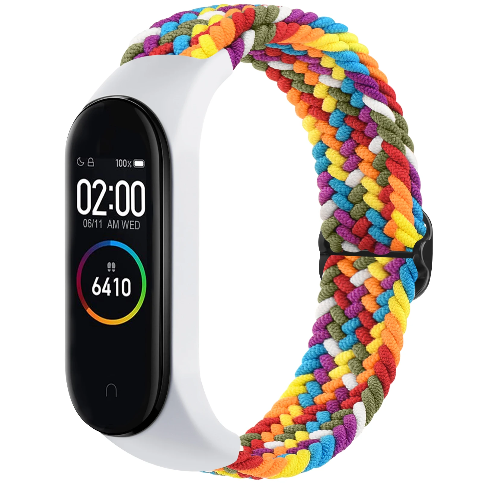 

Braided Solo Loop For Xiaomi Mi Band 7 6 5 4 3 Strap Elastic Nylon Adjustable Watchband For Amazfit Band 5 Band Correa Bracelet