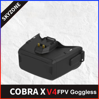 Skyzone Cobra X V4 5.8GHz 48CH RapidMix Receiver 720P High Definition Monitor Head Tracker DVR FPV Video Glasses for FPV Drone