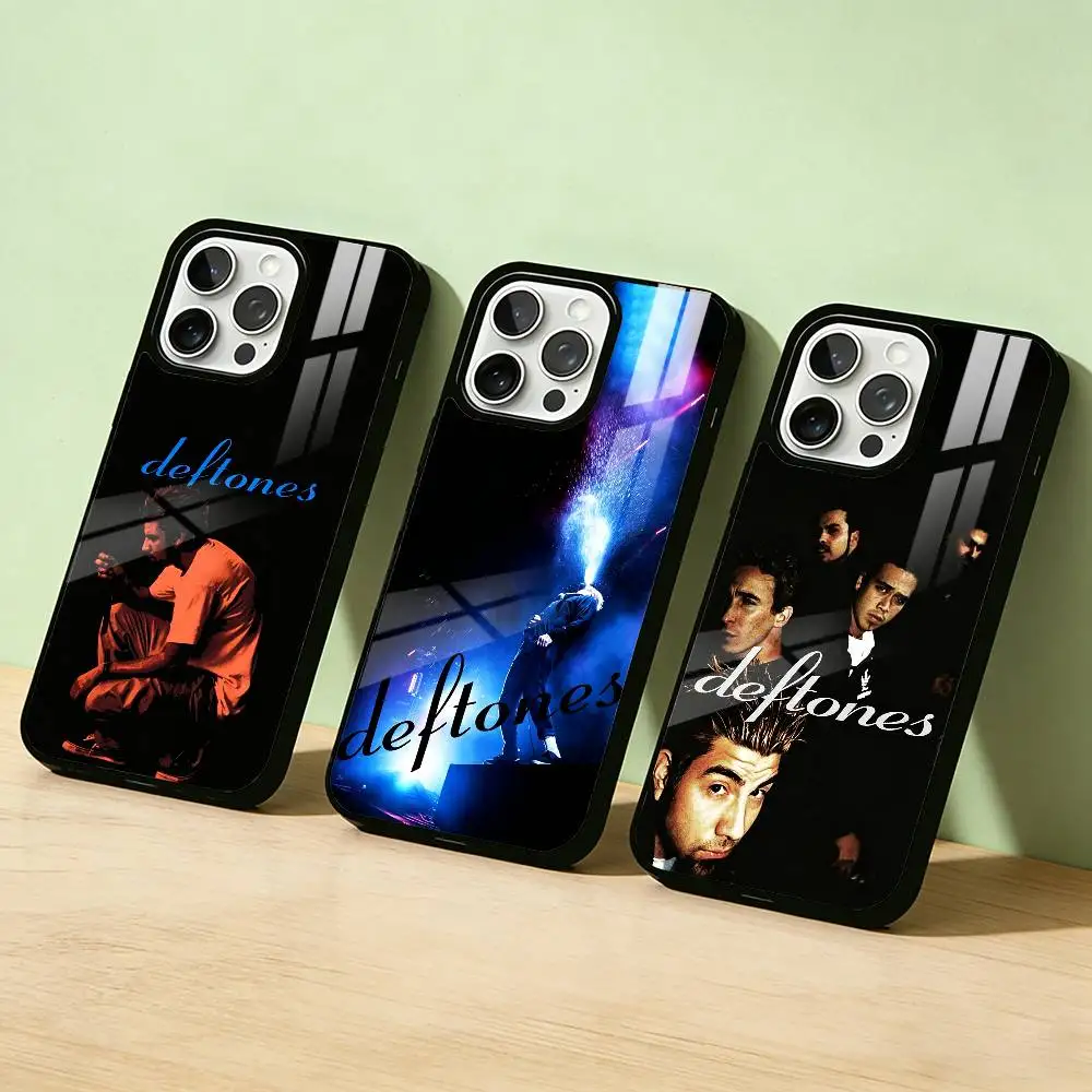 

Чехол для телефона с изображением популярной рок-группы Deftones для iPhone 17, 16, 15, 14, 13, 12, 11, Pro Max, Plus, цвет Candy Silver