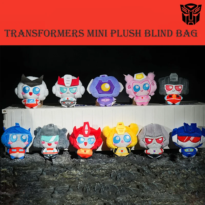 Leuke transformerende robot pluche sleutelhangers - Optimus Shockwave Starscream Mini knuffels Trendy bijensleutelhangers Fan verrassingsgeschenken