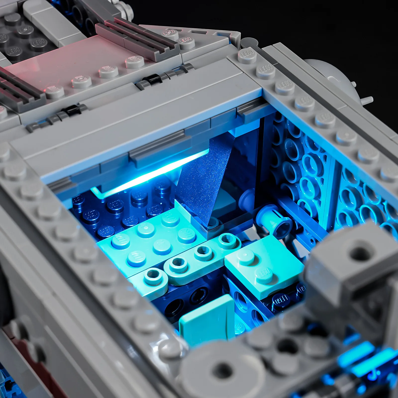 (Solo luz LED sin ladrillos) 75413 Ideas de carro de Juggernauts de la República (no incluye kits de bloques de construcción, juegos de modelos)