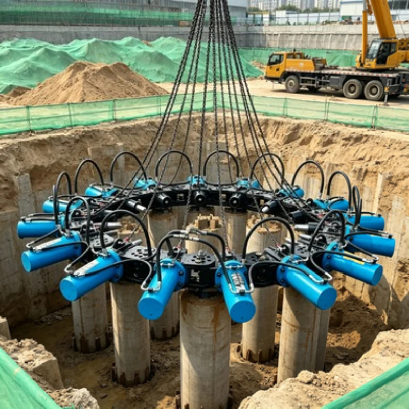 Hydraulic Pile Breaker 180 Module Square Pile High Precision Building Foundation