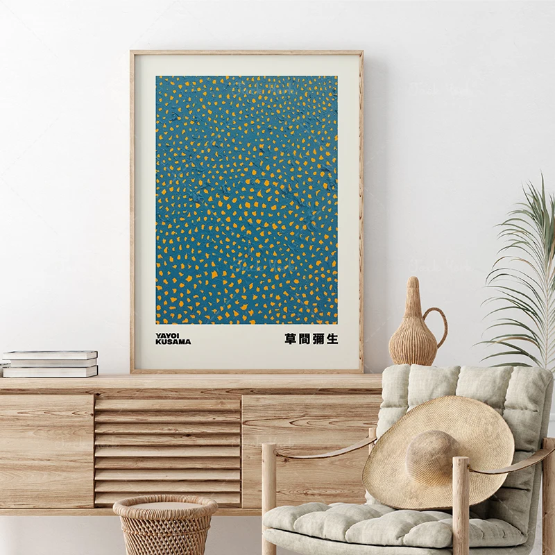 Kusama Infinity Dots, Yayoi Kusama Art Print, Kusama Exhibition, Digital Download, Kusama Digital Poster, Printable Poster,