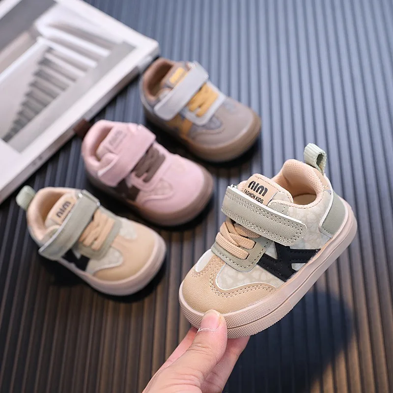 

Designers Kid's Sneakers PU Leather Waterproof Infant Baby Toddler Shoes Ergonomics Girl's Sneakers Children's Sport Shoes