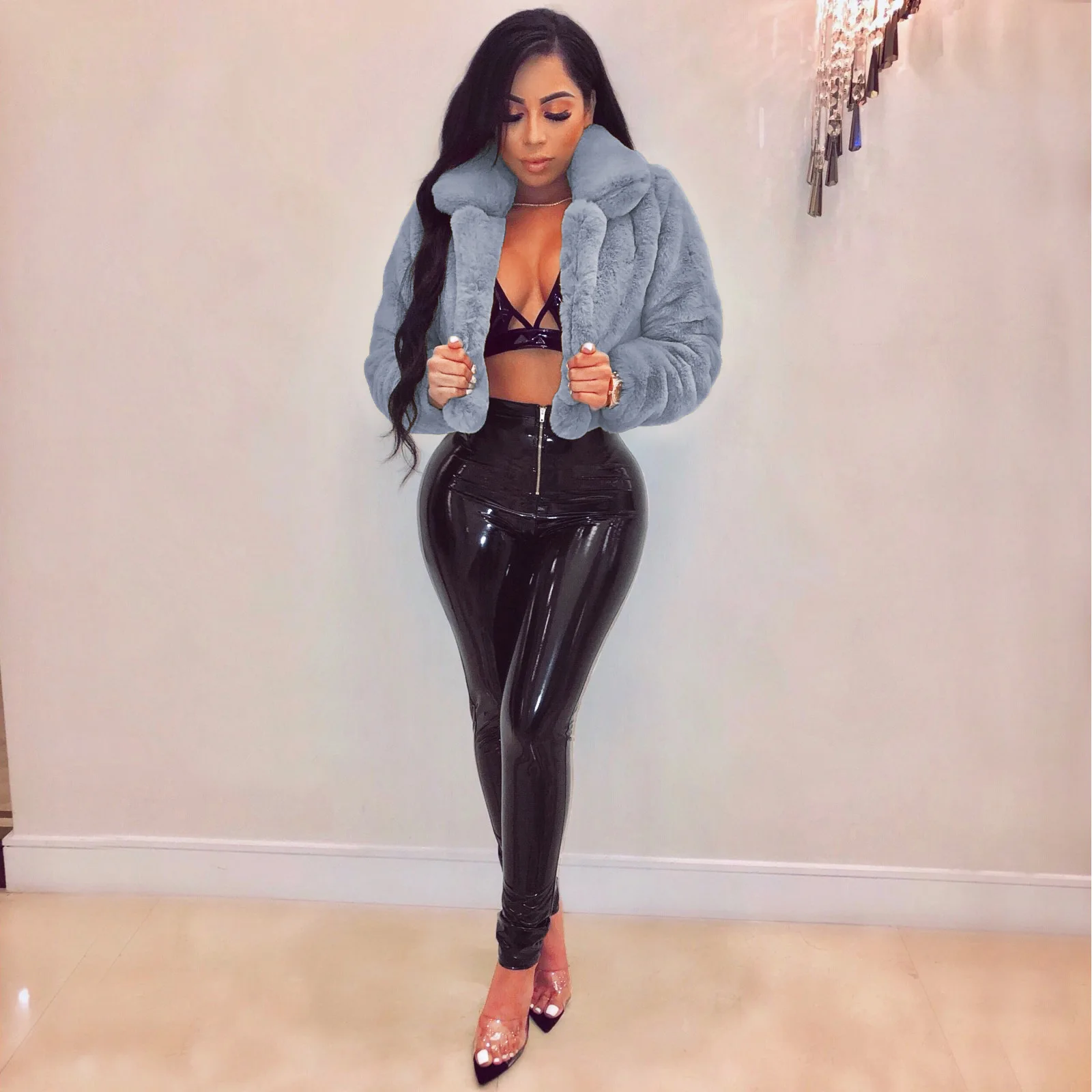 Faionable ort سترة المرأة الخريف الشتاء الفراء الاصطناعي Jaet واي محطة مستقلة الأكثر مبيعا الدافئة Plu ملابس خارجية #2