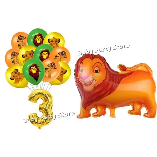 Lion King Birthday Party Decorations Cute Simba Tableware Tablecloth Paper Cups Plates Napkins for Birthday Baby Shower - view 6
