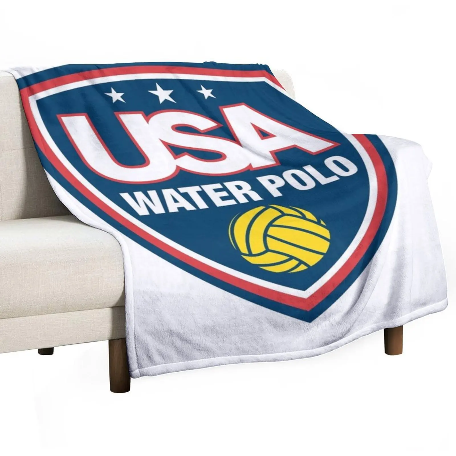 USA Water Polo Throw Blanket Decorative Sofas wednesday Multi-Purpose Blankets