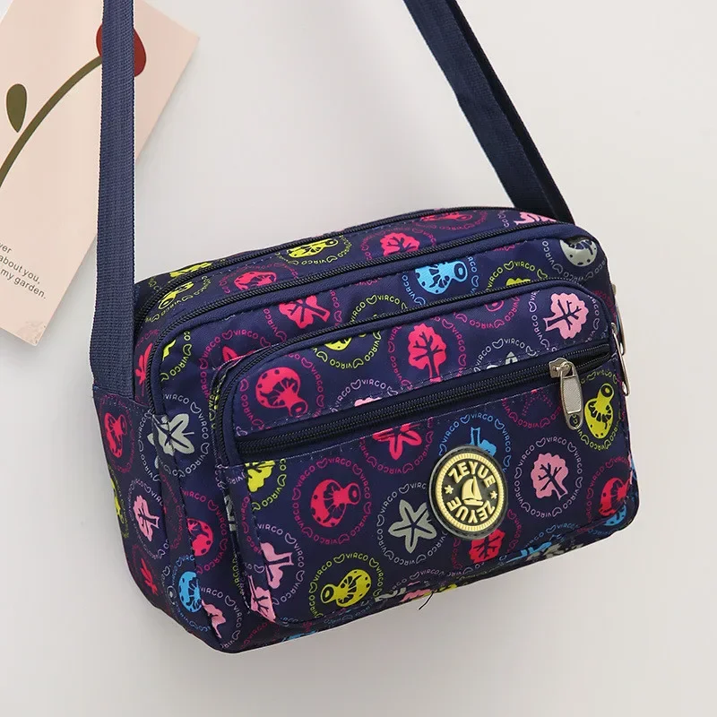 Bolsa tiracolo Oxford para mulheres, mochila casual, lona de nylon mensageiro, bolsa de ombro, bolsa para mãe de meia idade, 2023