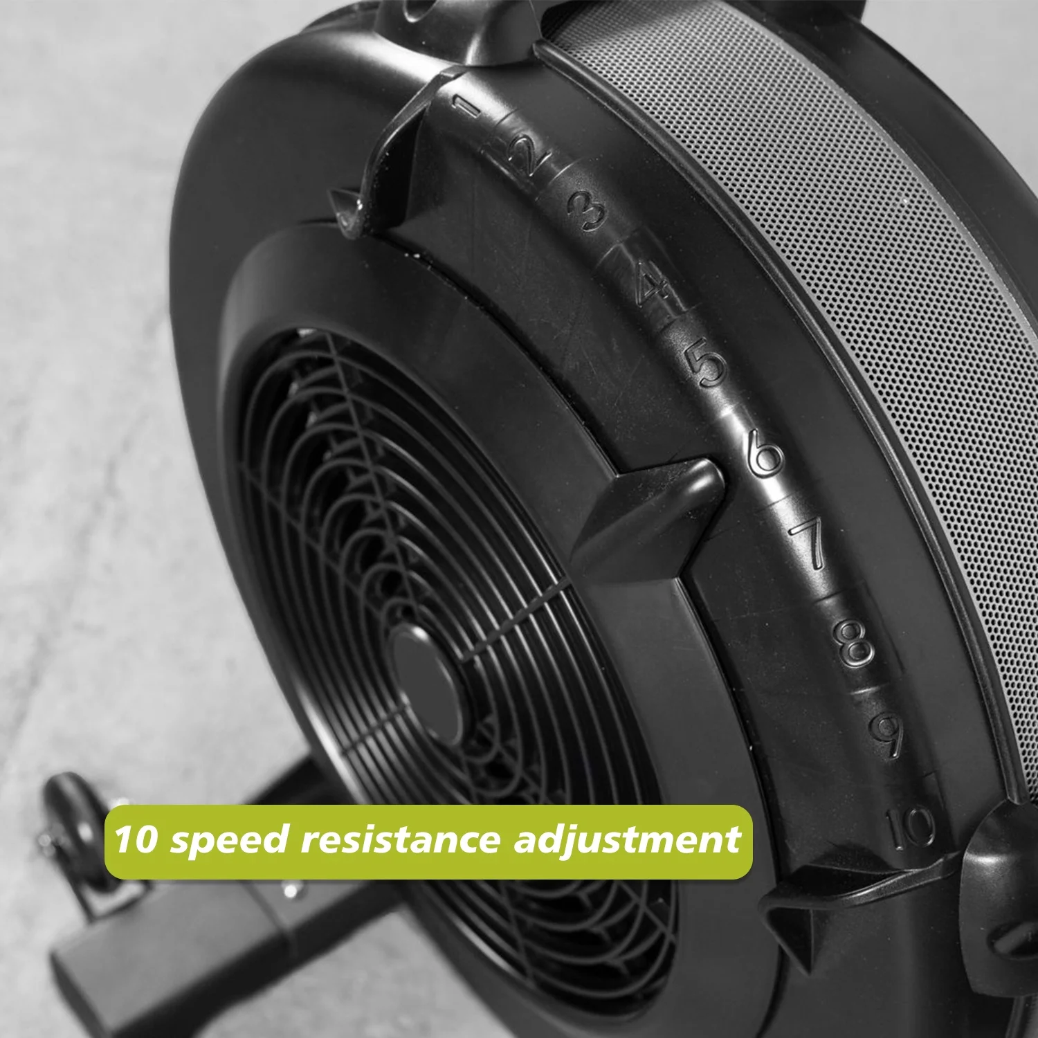 Exercise Bike Air Resistance Bike for Cardio Training With Flywheel, Adjustable Resistance&Seat Cushion and LCD Display