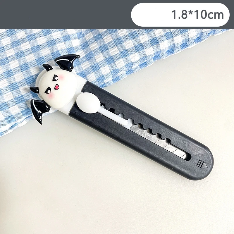 Mini Portable Razor Plastic Stationery Knife Paper Cutter Halloween Utility Knife For Gift School Envelope Opening