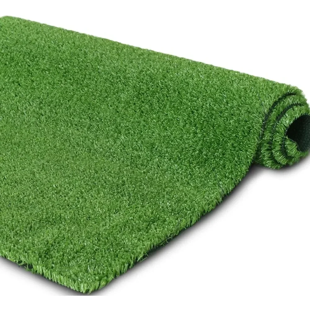 Faux Grass,Drainage Holes & Rubber Backing, 6 FTX 20FT,0.4