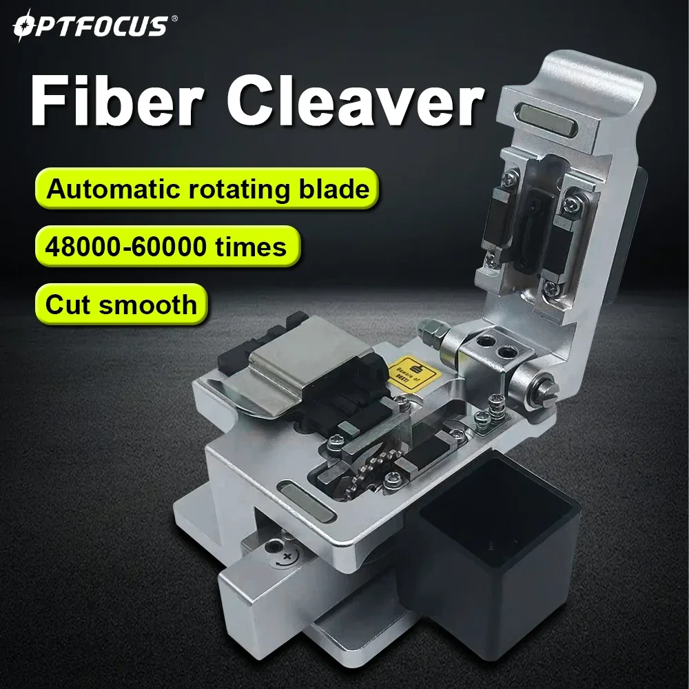 OPTFOCUS-cuchilla de fibra FTTH, herramienta de alta precisión, cuchilla giratoria automática, 48000 veces, cuchilla de fibra óptica, 0,9, 2,0, 3,0mm