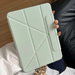 Case for IPad Air Pro 2024 11 Inch 4 5 6 7 8 9 10th Generation 2024 10.2 10.9 Stand Clear Transparent Hard Tablet Cover Luxury