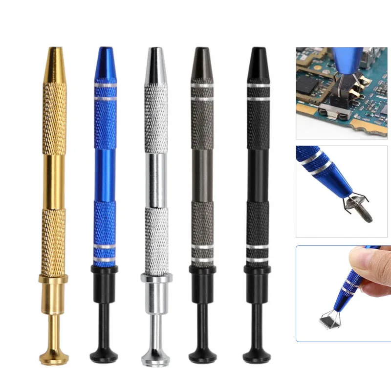 Metal Grabber Repair Hand Tool IC Chip Extractor Electronic Component Parts Gripper Catcher Screw Picker Tweezers Pick Up Tools