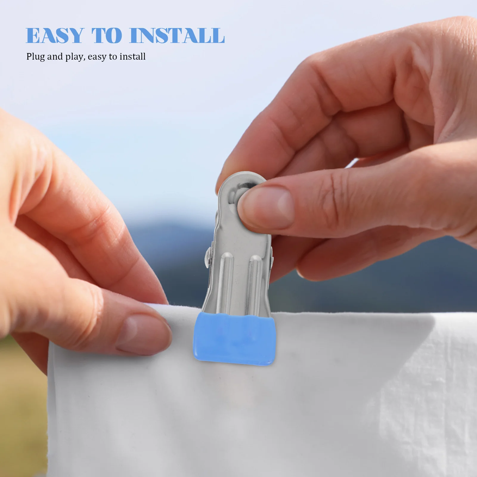 

30Pcs Sturdy Pool Cover Retainers Rust Resistant Stainless Steel Clothespins for Various Occasions Sturdy Pool Cover Clamps