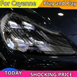Car Lights for Porsche Cayenne LED Headlight 2007-2010 Cayenne 957 Head Lamp Drl Projector Lens Automotive Accessories