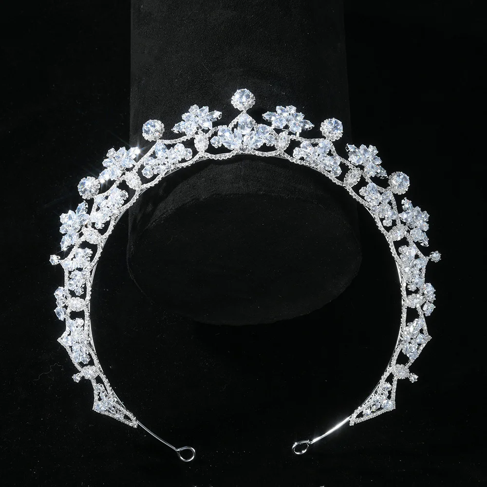 

Princess Bridal Tiara Crown For Wedding Headpiece Crystal Queen Crowns For Women Pageant Party Prom Bridal Headband Hair Jewelry