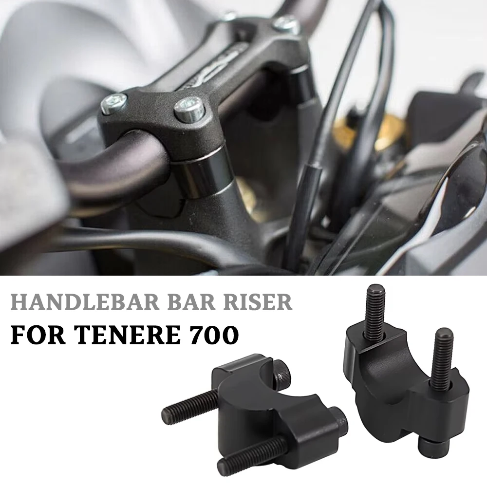 

Motorcycle Accessories Handlebar Risers Mounting Mount Riser CNC Billet Aluminum For Yamaha Tenere 700 TENERE 700 Tenere700
