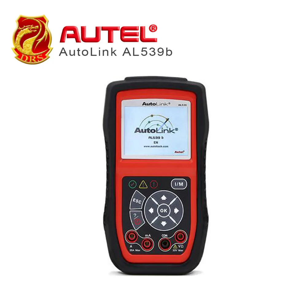 Autel Autolink AL539B OBD II & Car Diagnostic Scan Tool CAN Code Reader Most of  Brands 2017 Newest Version 12v Black& Red 9w