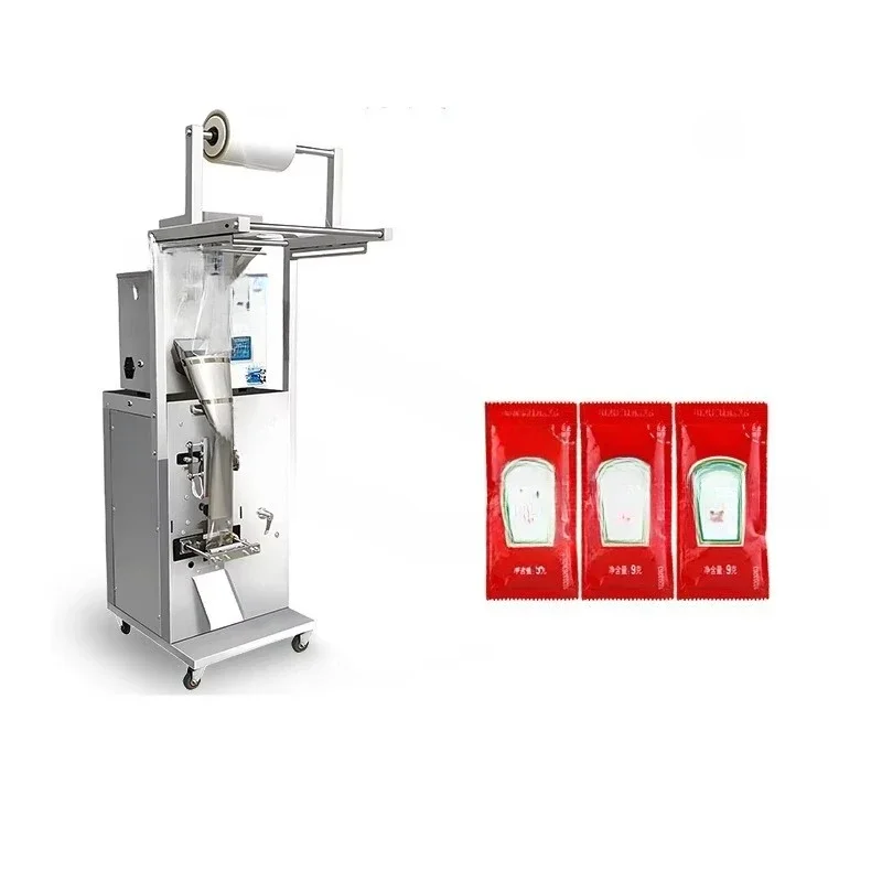 Fully automatic multi-functional liquid packaging machine for sauce weighing and side bag filling for ketchup packaging