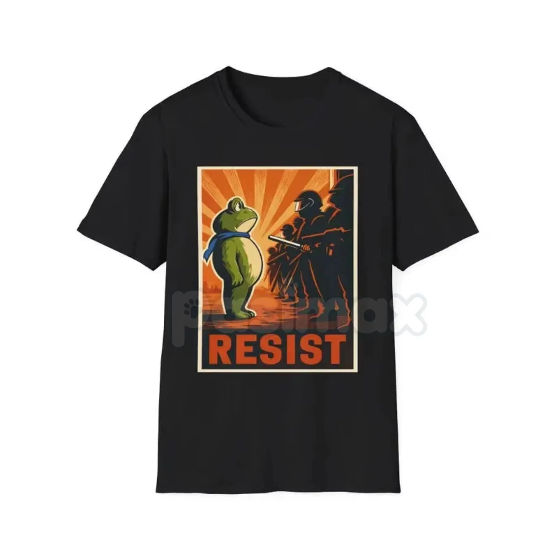 

Portland Frog _Resist_ Protest Tee - Anti-ICE FDT Unisex Summer Short Sleeve Fashion Brand Tee Luxury Casual Vintage Retro Tops