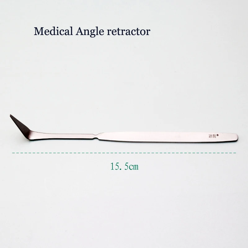 Gancho de tração médica, cirurgia plástica estética, cabeça única, aço inoxidável, ferramenta cirúrgica fosca, instrumento, gancho de tração angular