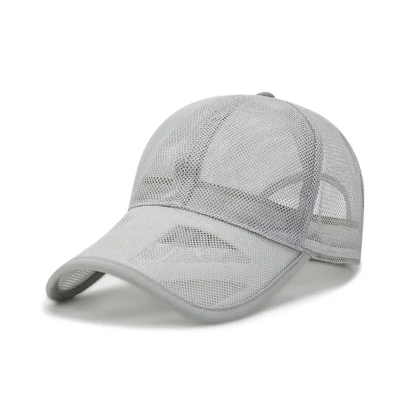 Unisex malha oca respirável Boné, Casual Sunshade Hat, Versátil ajustável Duckbill Cap, Novo