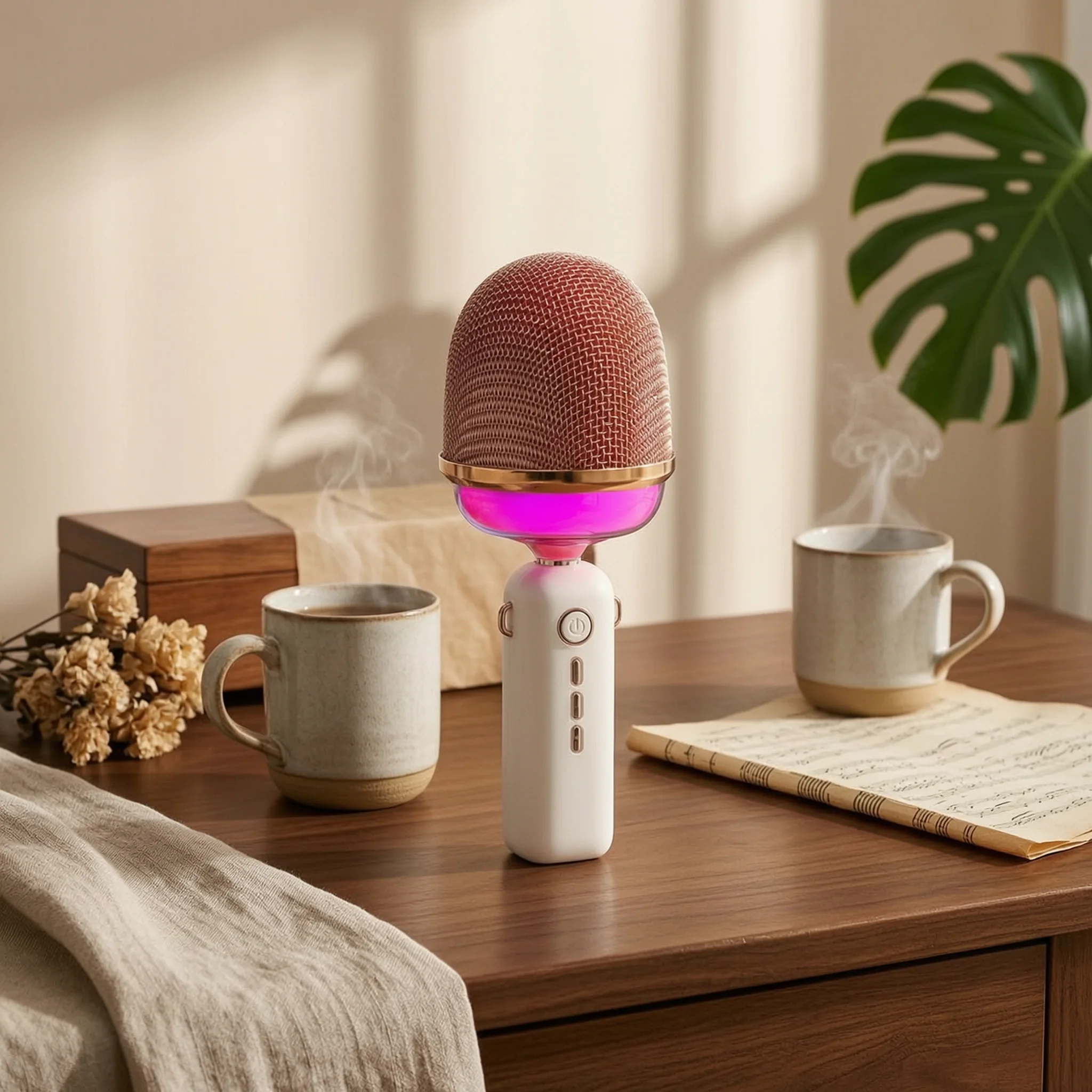 Portable Karaoke Speaker Mic 3-in-1 Handheld Karaoke Machine Handheld Mic Speaker Easy to Use Audio Accessory for Party