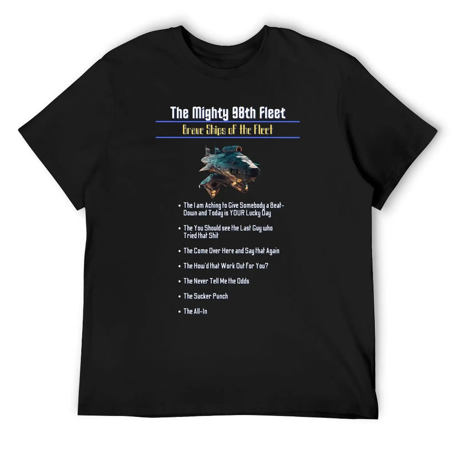 Ships of the Mighty 98th Fleet - Exforce T-Shirt man clothes street wear sublime mens t shirts top quality