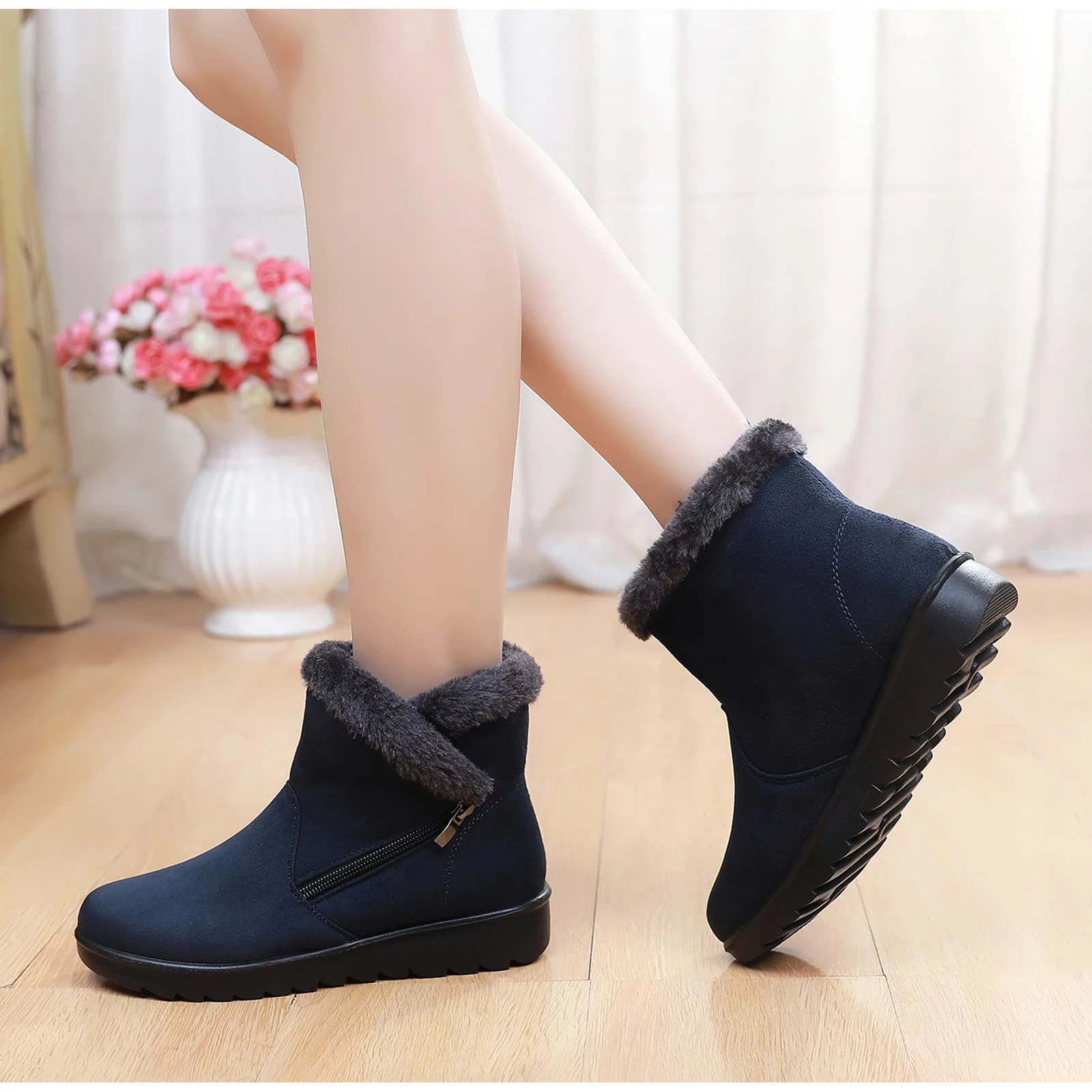 

New Women Boots Snow Plush Women Shoes Platform Boots For Women Fashion Keep Warm Women's Boots Flat Winter Shoes Botas Mujer