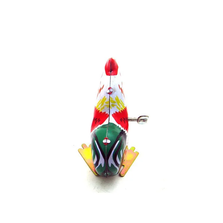 MS205 Iron Rooster Nostalgic Retro Pure Handmade Iron Rooster Jumping Chicken 80 Post-iron Toy Collection