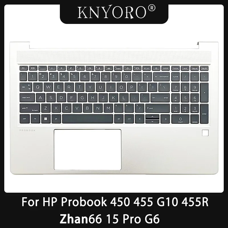 

New Original Keyboard for HP Probook 450 455 G10 Zhan66 15 Pro G6 Laptop Palmrest Upper Cover Top Case Repair Keyboard Backlit