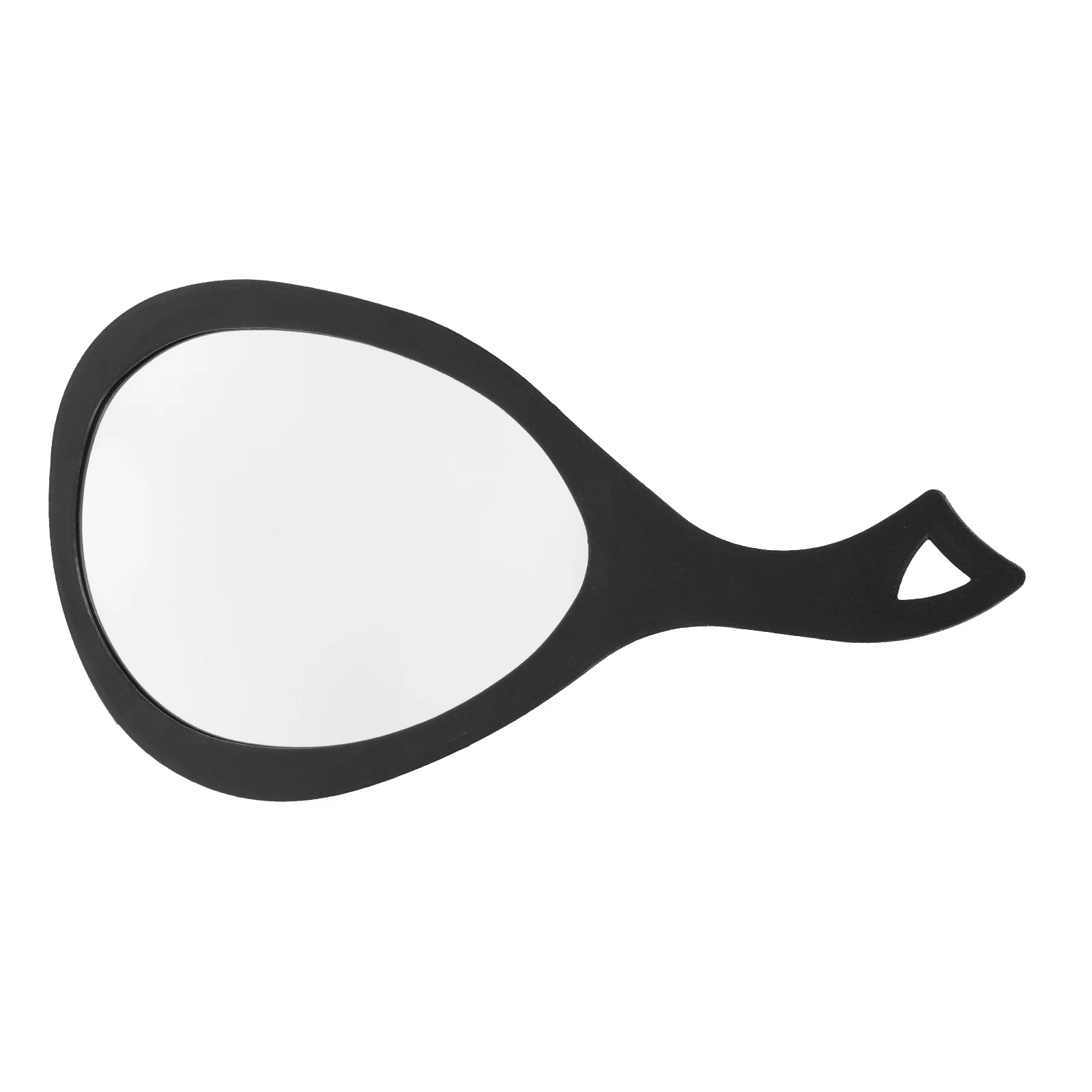 Miroir à main Simple avec poignée ABS, 1 pièce, pour Application de maquillage et contrôle du rouge à lèvres, exquis et beau