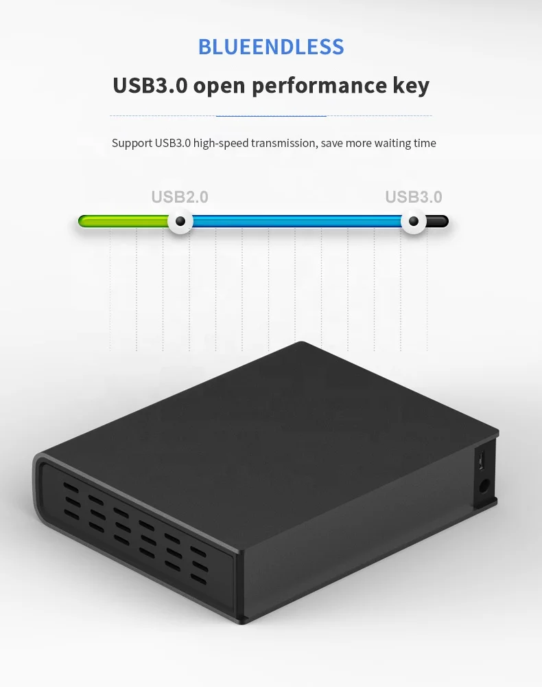 Blueendless Portable Aluminum 4000GB 3.5