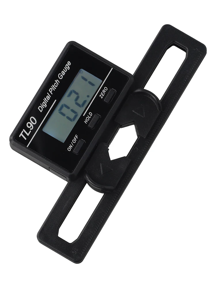 TL90 Digital Inclinometer LCD Horizontal Angle Meter Spiral Stepper Gyroscope For 250-800mm RC Helicopter Pitch Ruler Tool