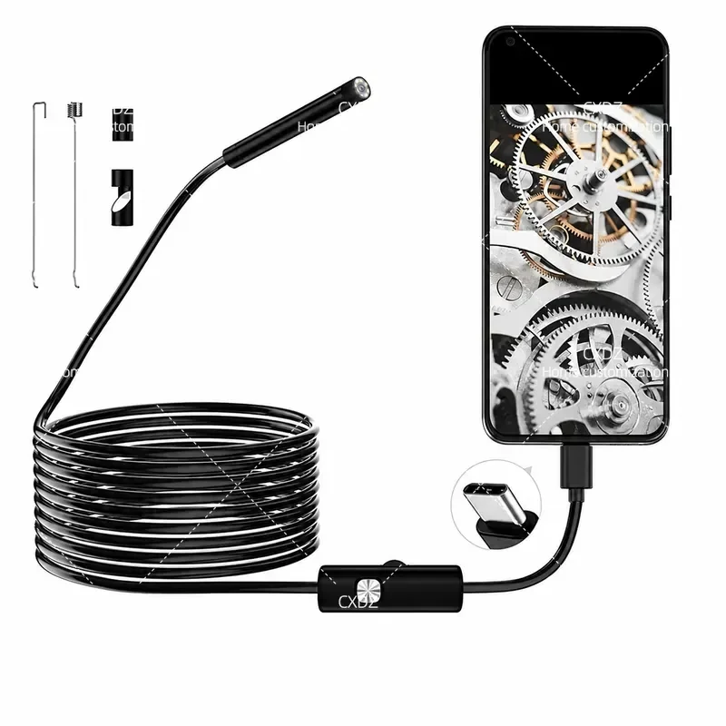 Mobile Phone External Camera High Definition Industrial Probe Lens Visual Car Pipe Repair Dredging Tool