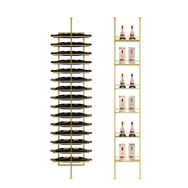 Modern simple red wine  display rack Winery wine cabinet rack Baijiu famous wine display rack Customized commercial