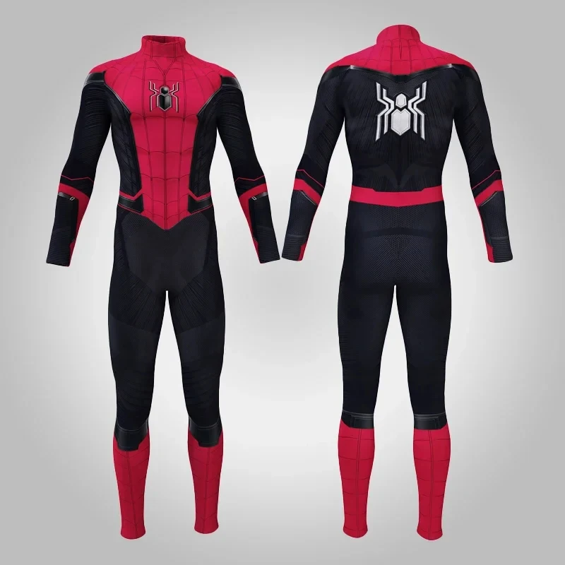 

✜2026❤ Amazing Spider 3D Printing Miles Morales Cosplay Costume Zentai Spider Pattern Bodysuit Jumpsuits Halloween Costume for ✚