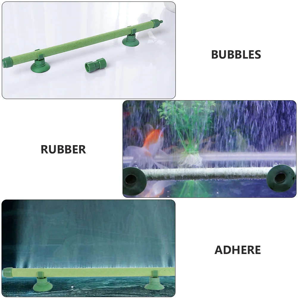 

2 set Fish Tank Air Stone Bubble Diffuser Bar Green For Aquarium Oxygen Pump Aerator Supply Wear-Resistant Flexible Design