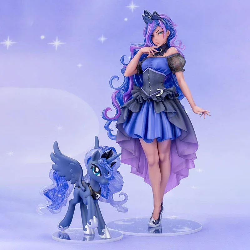 Ornamenten Kotobukiya My Little Pony Prinses Luna Bisoujo 1/7 Action Figure Pvc Anime Model Speelgoed Poppen Gift Gloednieuwe Leuke Schoonheid