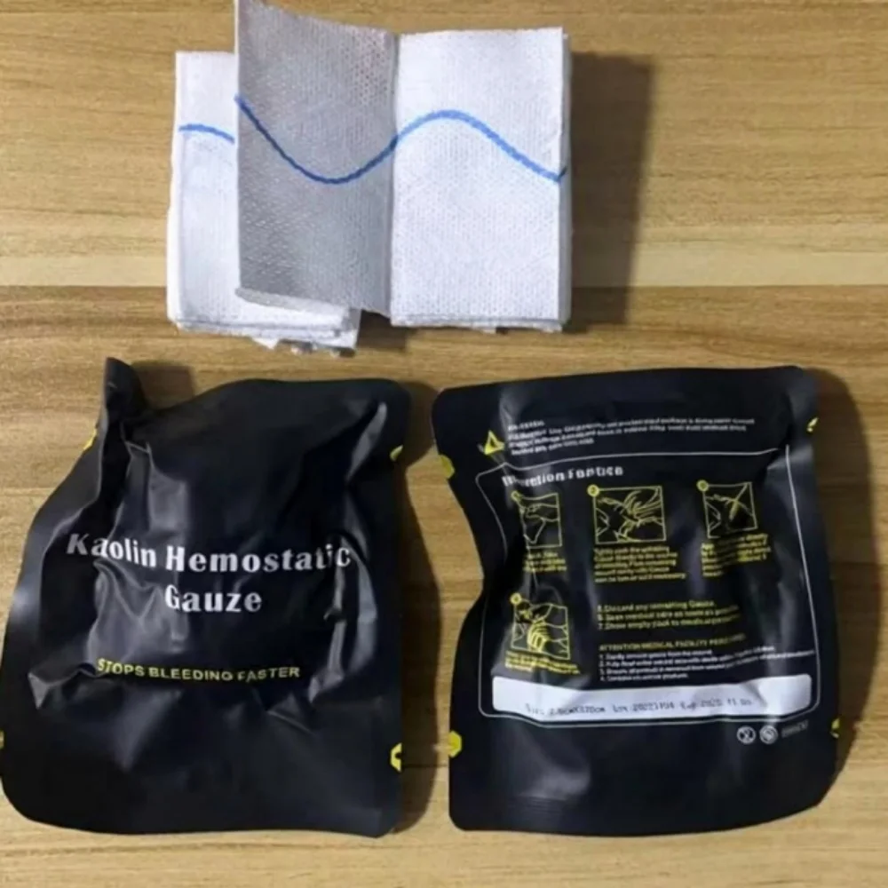 5/10Pcs First Aid Kit Medical Hemostatic Gauze Wound Dressing Compressed Hemostatic Gauze Bandage for Emergency Trauma