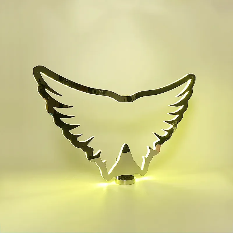 Stainless Steel Butterfly Wing Wine Holder KTV Nightclub Champagne Display Stand Bar Prop Luxury Bottle Rack Stage Decoration