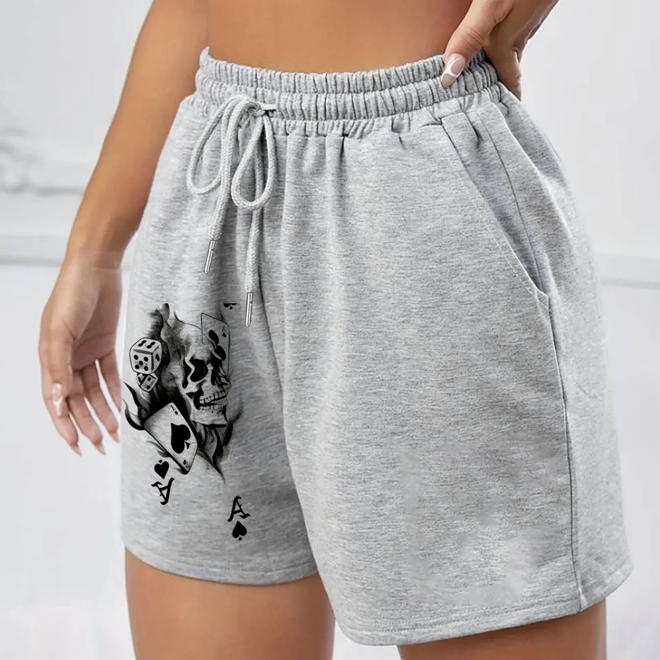 

Ladies' Casual Sports Retro Niche Design Shorts, Summer Casual Versatile American Trend Outerwear Pants, Summer Beach Pants