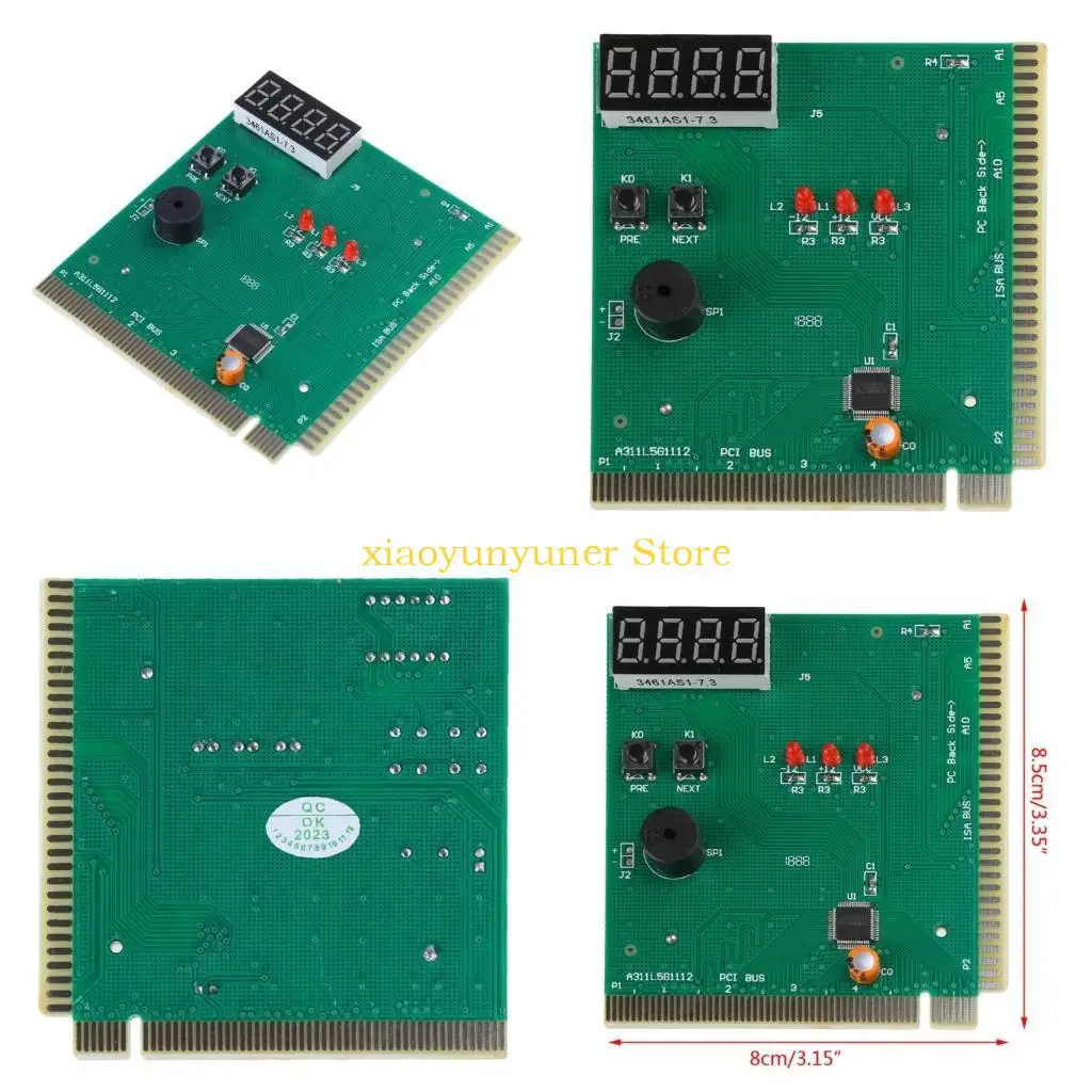 P9JB PCI & ISA Motherboard Tester Diagnostics Display 4-Digit PC Computer Mother Board Debug Post Card Analyzer