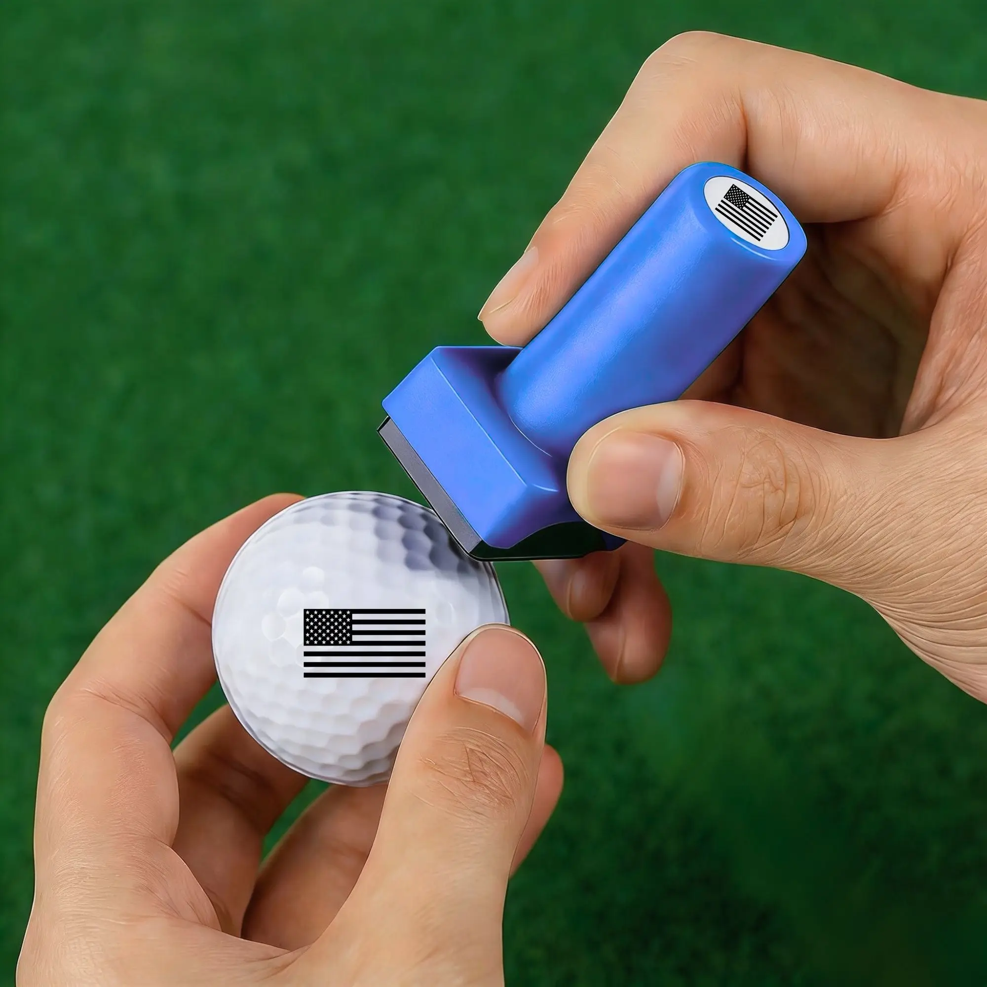 

Funny Golf Ball Stamp, (The America Series) Golf Ball Marker, Reusable Golf Ball Marking Tool to Identify Golf Balls Gift Dad