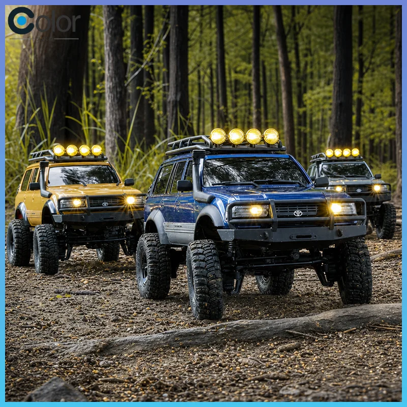 Fms 1/18 Land Cruiser Lc80 Fcx18 Rc Car Brush Toyota Simulation Official Licensed 4wd Rc Off Road Car Model Toy For Adults Gift