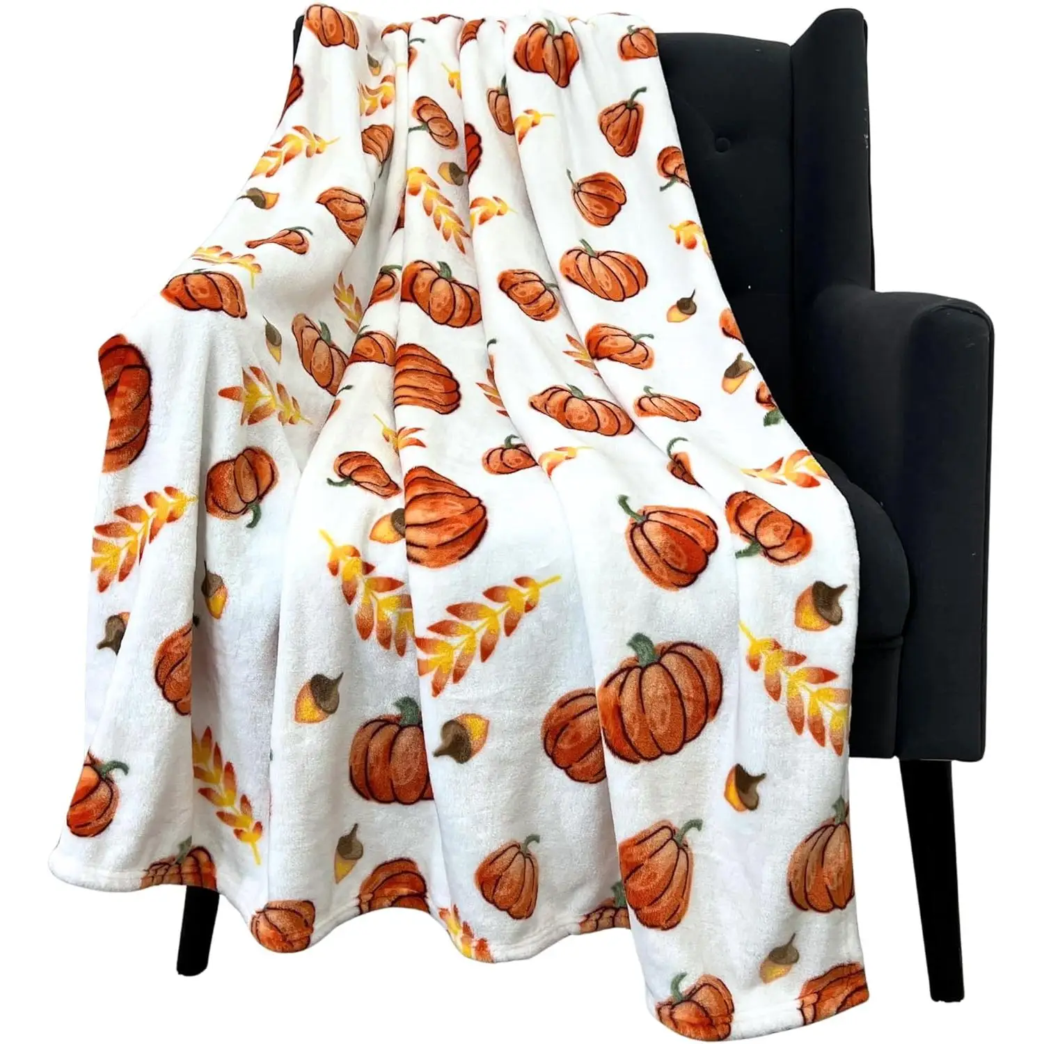 

Домашний декор, фермерский дом, осеннее флисовое одеяло, урожай тыквы, листья и пшеница на бархатном флисе, большие размеры